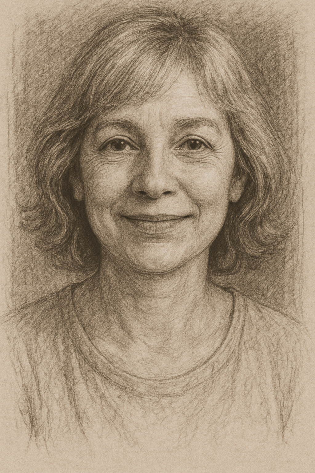 Ejemplo de retrato carboncillo 1