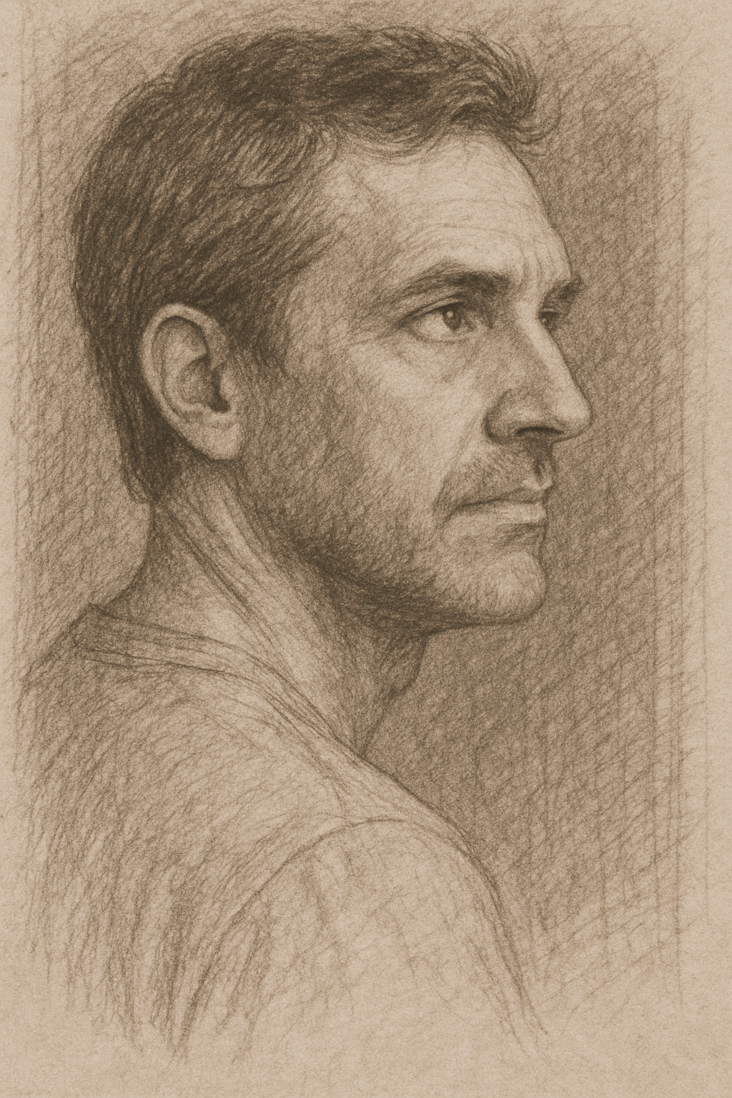 Ejemplo de retrato carboncillo 3
